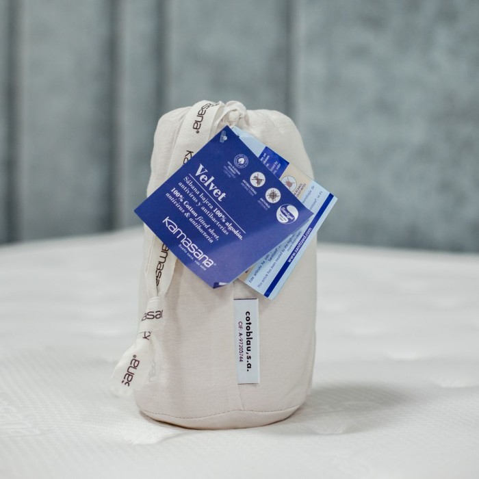 Наматрасник Kamasana с юбкой "Velvet", 160x200x30 см, бежевый