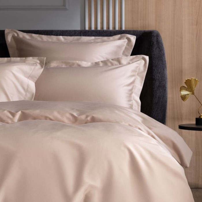 Простыня German Grass "Nude Pink Allure", 160x200+40 см, бежевый