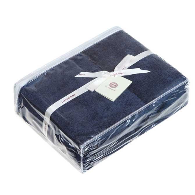 Полотенце Luxberry микрокоттон "Teddy", 50x100 см, индиго