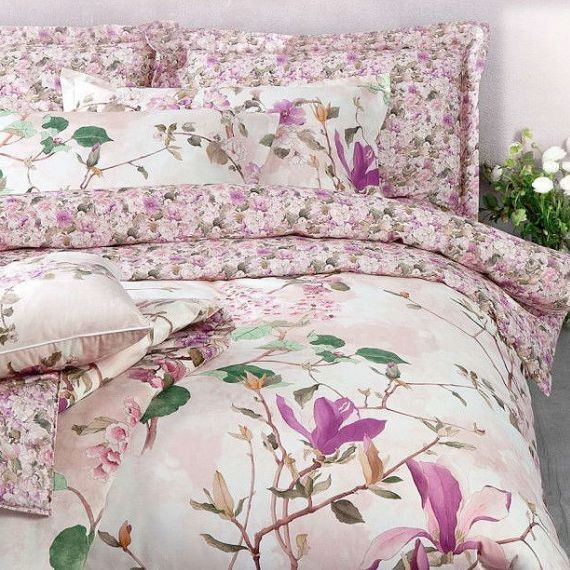 Постельное белье Mirabello "Ikebana 09M", 2-х спальное (евро), розовый