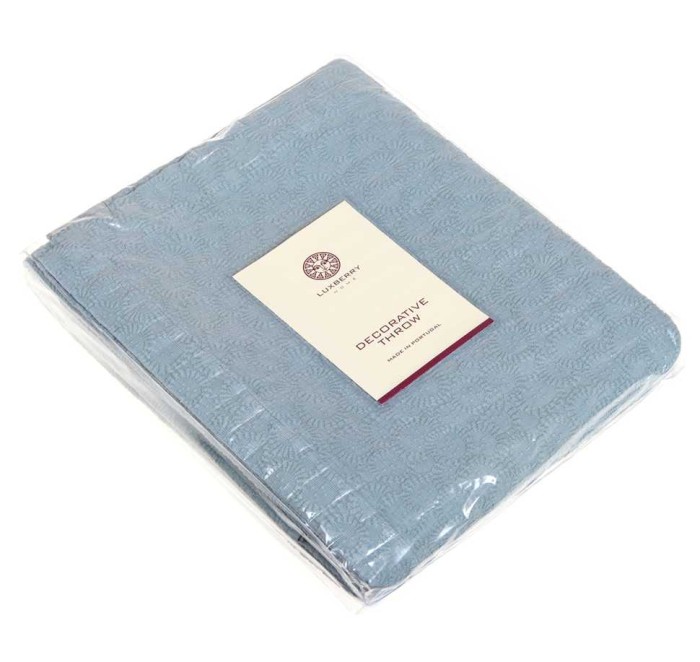 Покрывало Luxberry "Moss", 150x220 см, голубая ель