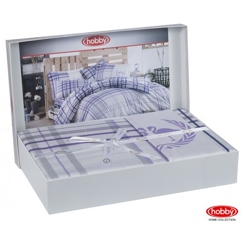 Постельное белье Hobby "Flamingo", семейное, фиолетовый