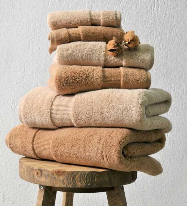 Полотенце Hamam "Heritage Natural", 76x142 см, темно-карамель