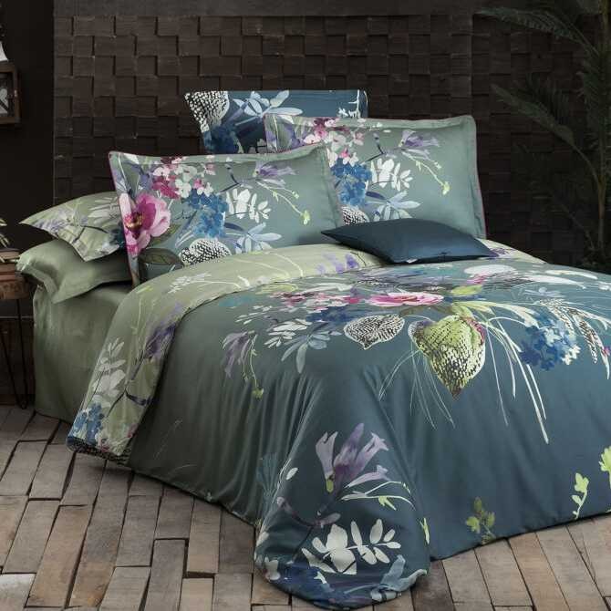 Постельное белье Sarev "Silvia", 2-х спальное (евро), зеленый