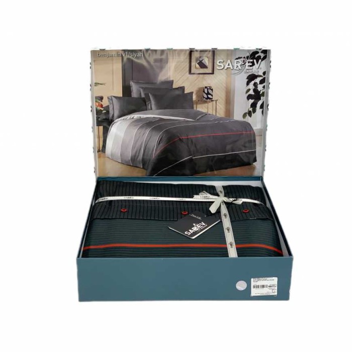 Постельное белье Sarev "Benjamin", 2-х спальное (евро), черный