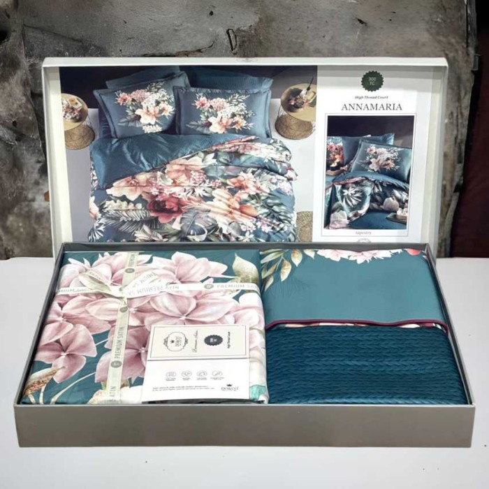 Постельное белье Do&Co Premium "Lily", 2-х спальное (евро), лиловый