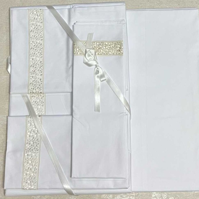 Постельное белье Emozioni Italiane "TWINS-WW", семейное, белый