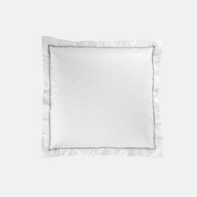 Наволочка  German Grass узкая отделка &quot;Alpine Ash Grey Allure&quot;, 70x70 см, 2 шт, белый
