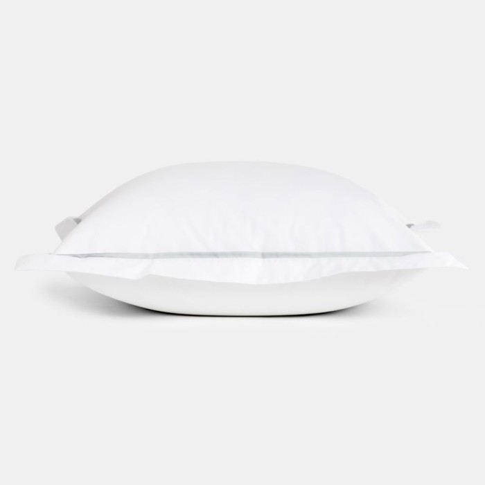 Наволочка  German Grass узкая отделка "Alpine Ash Grey Allure", 70x70 см, 2 шт, белый