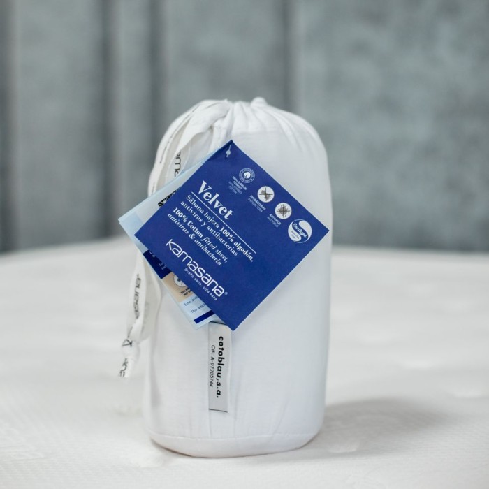 Наматрасник Kamasana с юбкой "Velvet", 180x200x30 см, белый