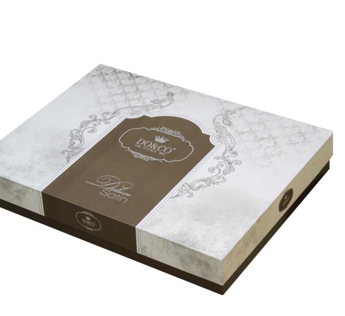 Постельное белье Do&Co жаккард Delux "Catra Fantas", 2-х спальное (евро), карамельный