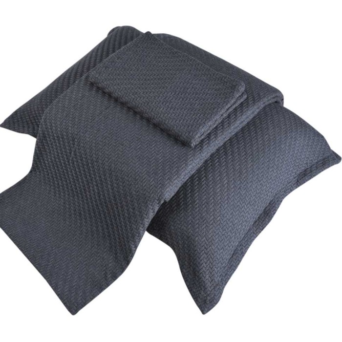 Пододеяльник Hamam "Knotty Weave", 220x240 см, темно-серый