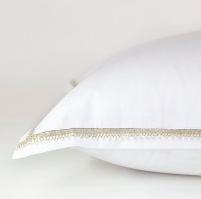 Наволочка German Grass "Tyrol Lace", 70x70 см, 2 шт, белый