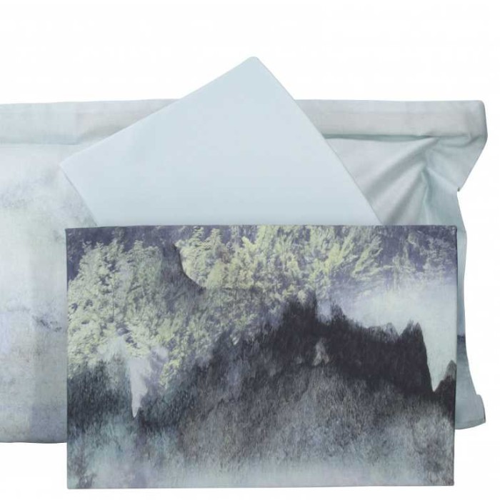 Постельное белье Tivolyo Deluxe "Forest", 1,5 спальное, ментол