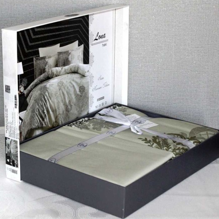 Постельное белье Do&Co Delux "Lona", 2-х спальное (евро), хаки