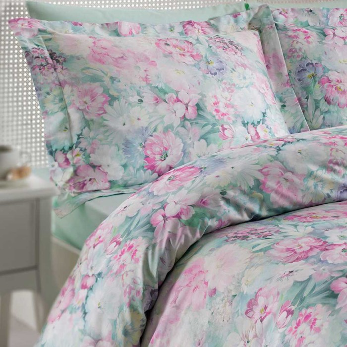 Постельное белье Tivolyo "Pastoral", 1,5 спальное, бирюзовый