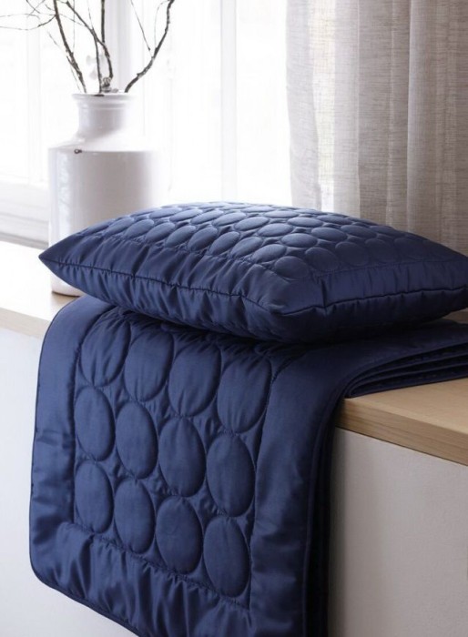 Покрывало Curt Bauer хлопок "9006", 240x260 см, синий