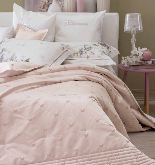 Покрывало Blumarine стеганое "LIVIA", 270x270 см, розовый