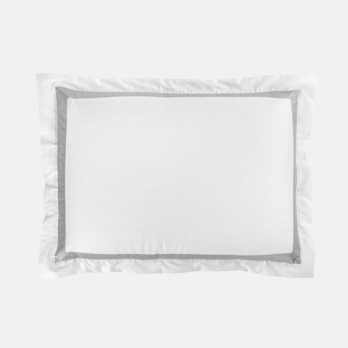 Наволочка  German Grass широкая отделка "Alpine Ash Grey Allure", 50x70 см, 2 шт, белый