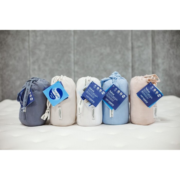 Наматрасник Kamasana с юбкой "Velvet", 180x200x37 см, белый