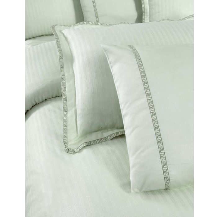 Постельное белье Sarev страйп "Jacquard", 1,5 спальное, зеленый