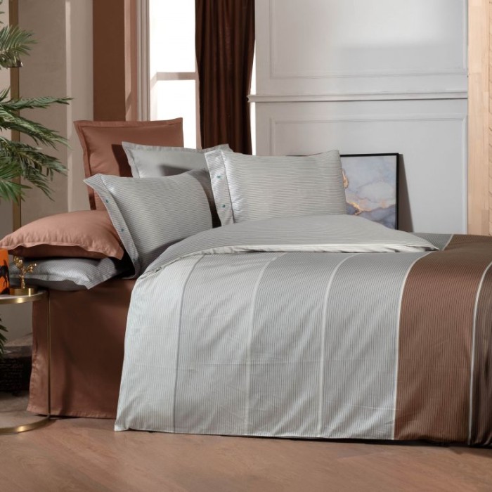 Постельное белье Sarev "Benjamin", 2-х спальное (евро), коричневый