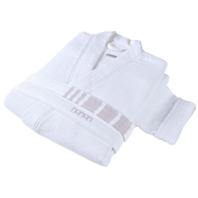 Халат Hamam &quot;Marine Striped&quot;, L-XL, бело-лаванда