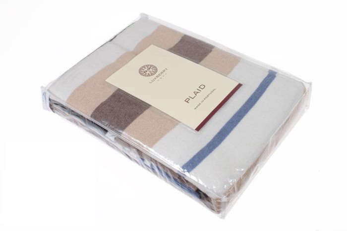 Плед Luxberry "Imperio 82", 150х200, бежевый, синий