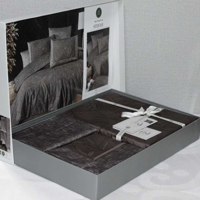 Постельное белье Do&Co Premium "Stefan", 2-х спальное (евро), коричневый