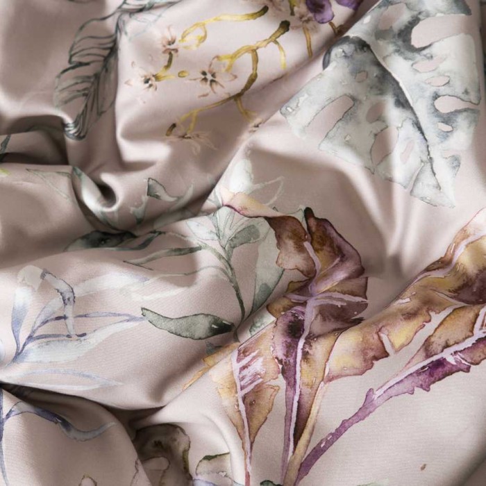 Постельное белье DecoFlux "Flora Costera Almond", 2-х спальное (евро), бежевый