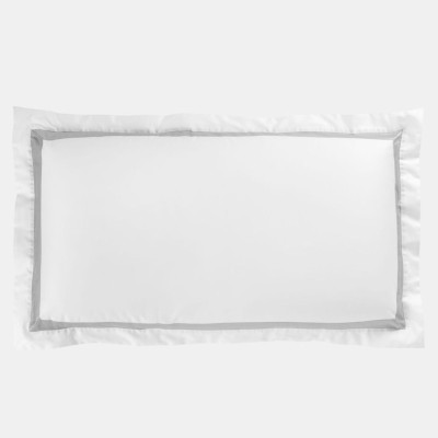 Наволочка  German Grass широкая отделка &quot;Alpine Ash Grey Allure&quot;, 50x90 см, 2 шт, белый
