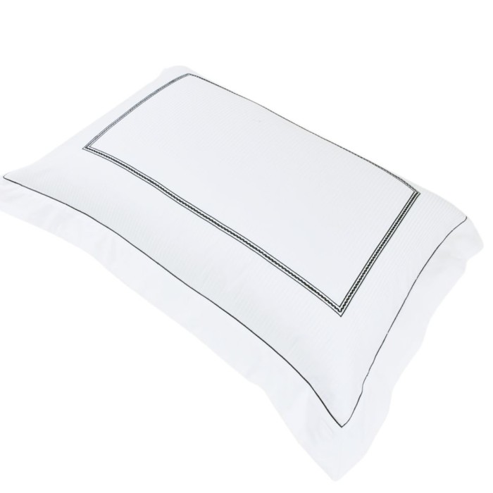 Наволочка Hamam декор "Marine", 50x70 см, бело-синий