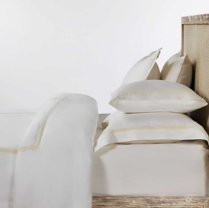 Пододеяльник Lappartement "Venice", 200x220 см, слоновая кость