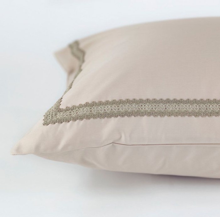 Наволочка German Grass "Carinthia Canvas", 50x70 см, 2 шт, бежево-жемчужный