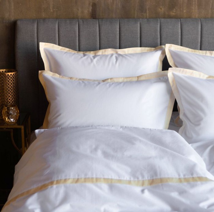 Постельное белье German Grass "Vienna Amber", семейное, белый