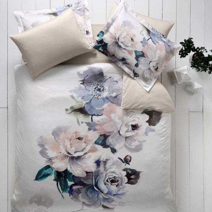 Постельное белье Tivolyo Deluxe "Azelya", 2-х спальное (евро), серый