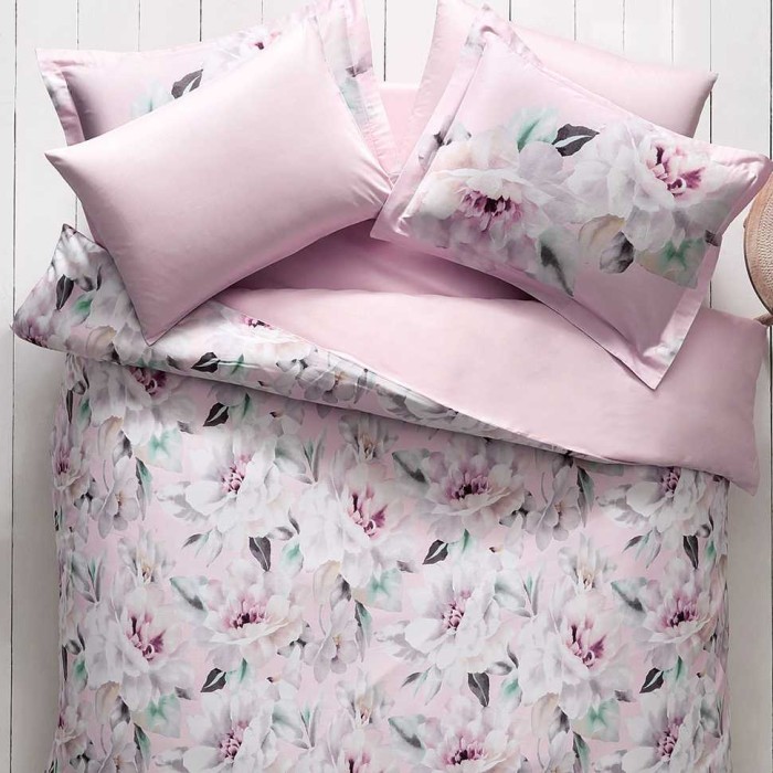 Постельное белье Tivolyo Deluxe "Fulmine", семейное, пудра