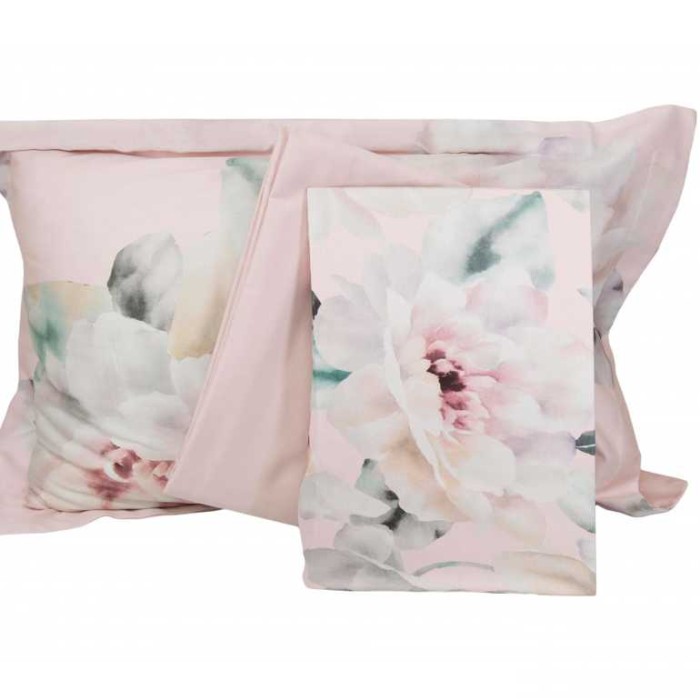 Постельное белье Tivolyo Deluxe "Fulmine", семейное, пудра