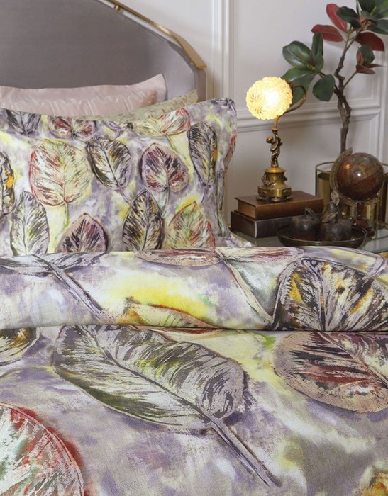 Постельное белье Valeron USC "Narcissa", king-size, серый