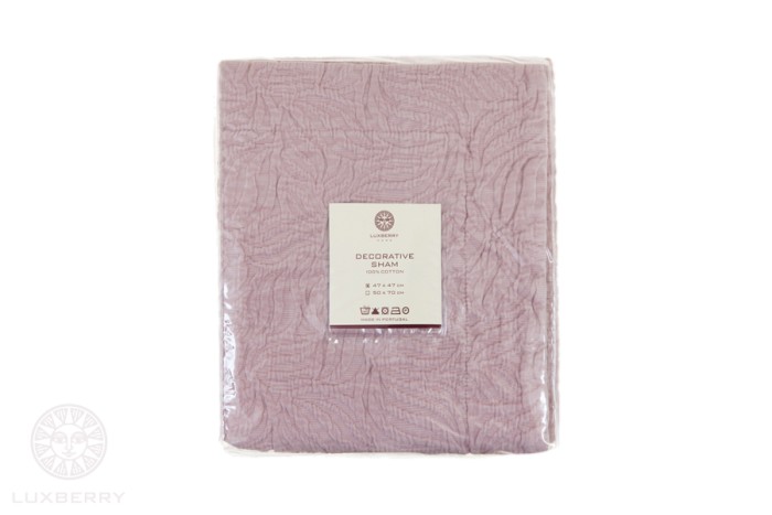 Наволочка Luxberry "Каменный Цветок", 47x47 см, ягодный сорбет