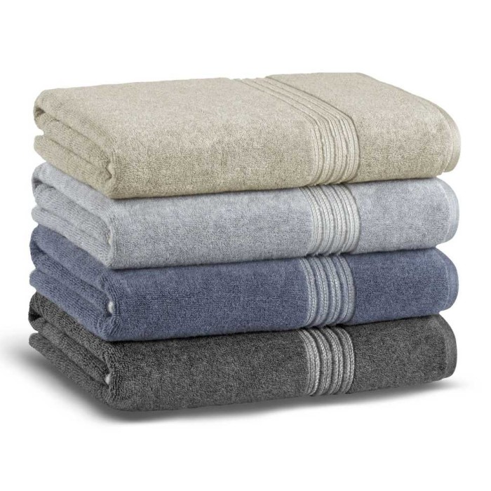 Полотенце Lappartement "Antique", 76x142 см, серо-бежевый