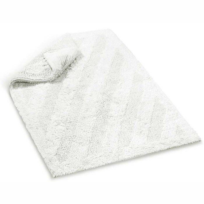 Полотенце Lappartement для ног "Diagonal Tufted", 60x100 см, белый