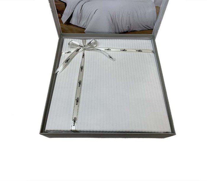 Постельное белье Sarev страйп "New Fancy", 1,5 спальное, белый