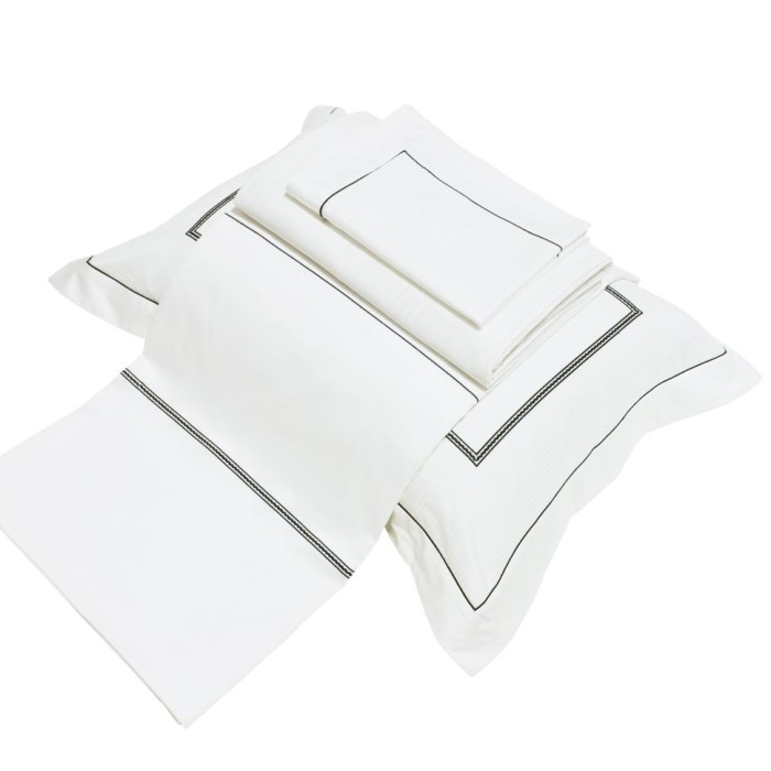 Наволочка Hamam "Marine", 50x70 см, 2 шт, бело-синий