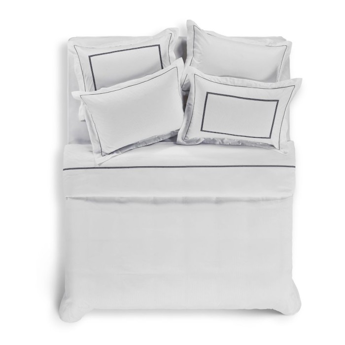 Наволочка Hamam "Marine", 50x70 см, 2 шт, бело-синий