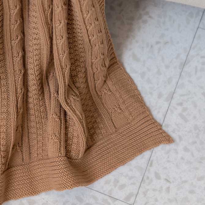 Плед Luxberry "Lux 10", 150x200 см, рыжая замша