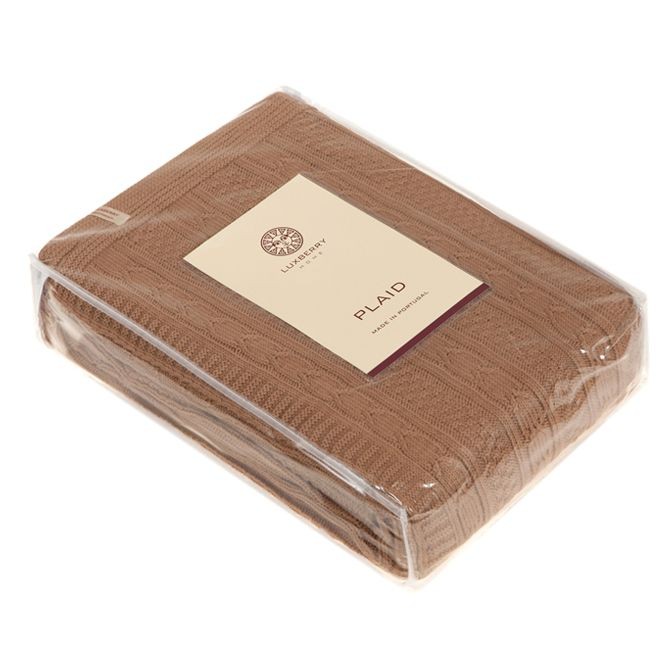 Плед Luxberry "Lux 10", 150x200 см, рыжая замша