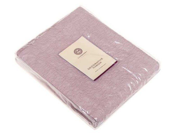 Покрывало Luxberry "Sakura", 150x220 см, дымчато-розовый