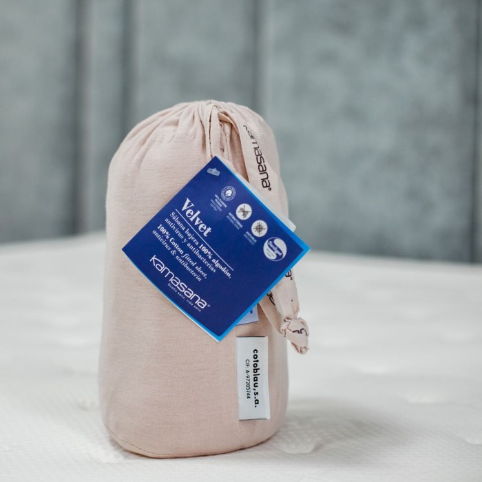 Наматрасник Kamasana с юбкой "Velvet", 180x200x30 см, розовый