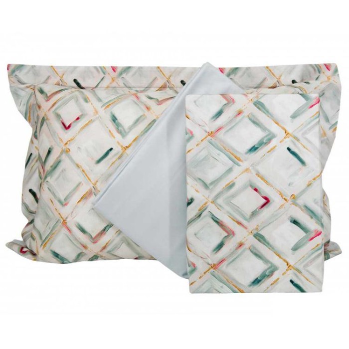 Постельное белье Tivolyo Deluxe "Bailey", семейное, серый